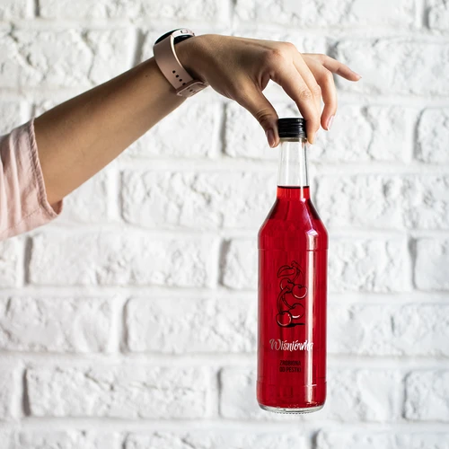 Бутилка 0,5 л с винтова капачка и печат "Вишновка" - 4 бр. - 8