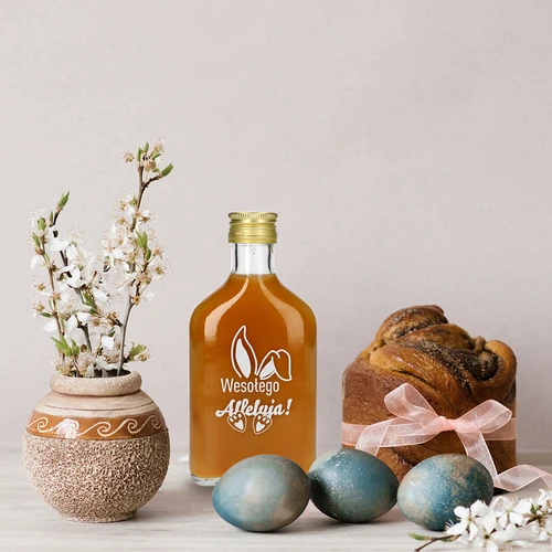 Бутилка 200 мл с винтова капачка, щампа УШИ НА ЗАЕК, 6 бр. - 7