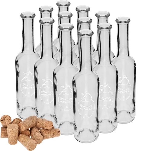 Бутилка 350 мл с коркова тапа, надпис Домашен ликьор - 4