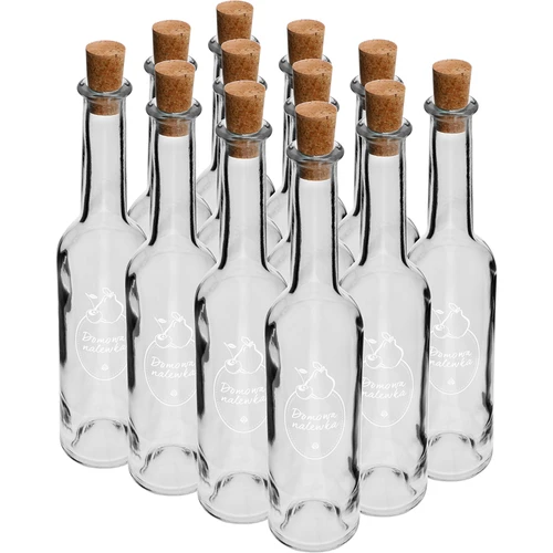 Бутилка 350 мл с коркова тапа, надпис Домашен ликьор - 6