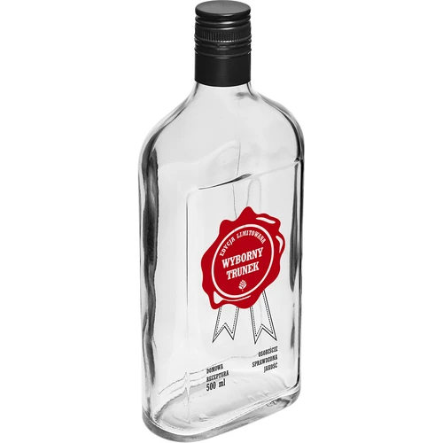 Бутилка 500 ml с винтова капачка и двуцветен печат „Wyborny Trunek” – 4 бр. - 4
