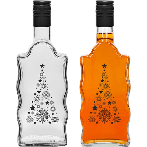 Бутилка Klasztorna 500 мл с капачка, щампа „Елха“, 1 бр. - 2