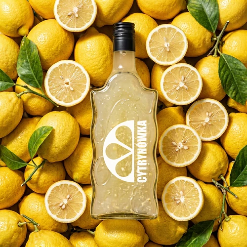 Бутилка Klasztorna 500 ml с капачка на винт и надпис „Cytrynówka“, вариант 2 - 6