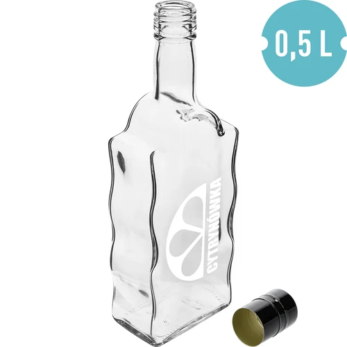 Бутилка Klasztorna 500 ml с капачка на винт и надпис „Cytrynówka“, вариант 2 - 2
