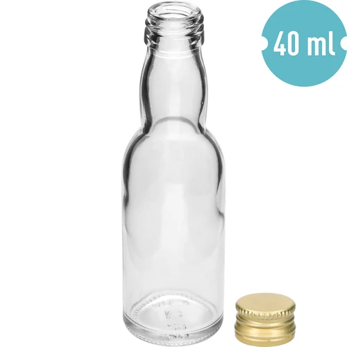 Бутилка „Maluch“ със златна капачка, 40 мл, 10 бр. - 6