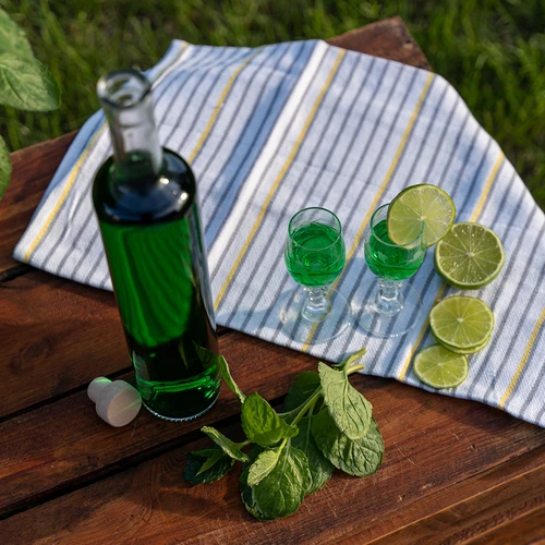 Бутилка Marina с коркова тапа, бяла 0,5 л - 6