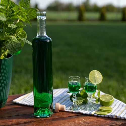 Бутилка Marina с коркова тапа, бяла 0,5 л - 5