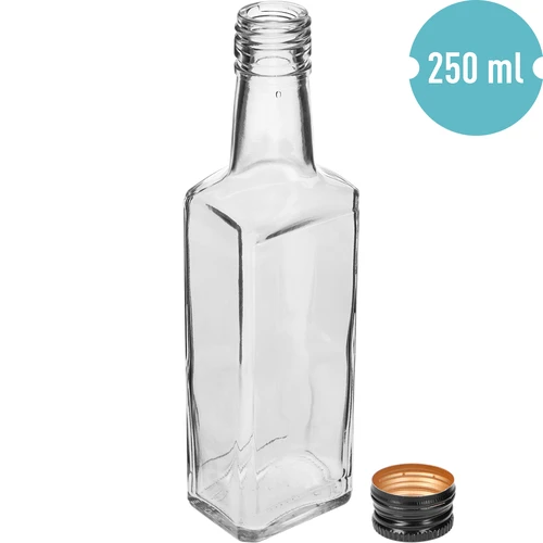 Бутилка Receptura 250 мл, с черна капачка, 1 бр. - 2