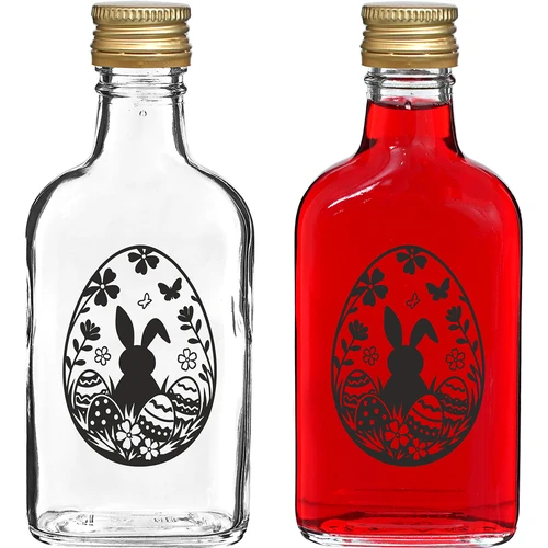 Бутилка тип манерка 200 ml с винтова капачка, принт „Великденско яйце“, 1 бр.