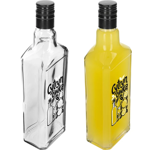 Бутилка Tynktura 500 ml с принт „Cytrynówka“ и винтова капачка - 4