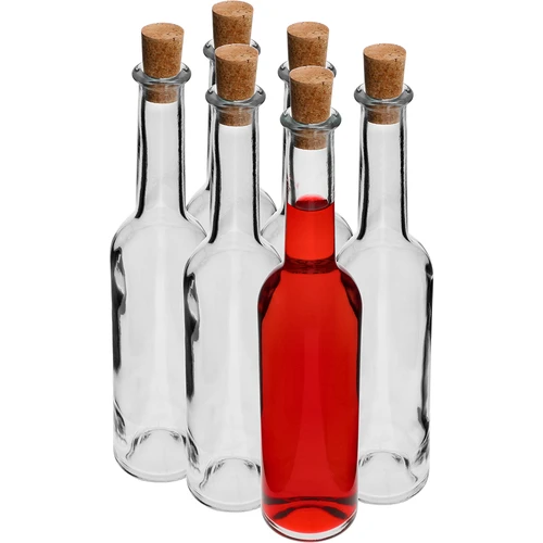 Бутилка за наливка 350 мл 6 бр. + 6 тапи - 2
