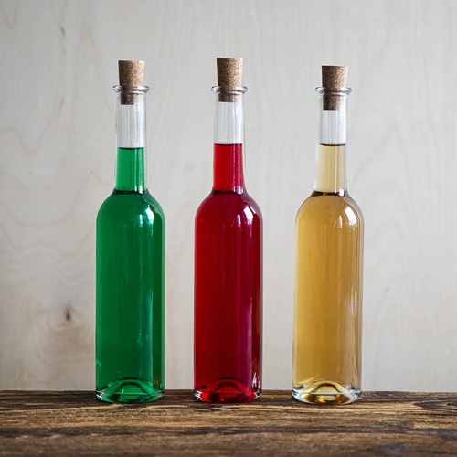 Бутилка за наливка 350 мл 6 бр. + 6 тапи - 7