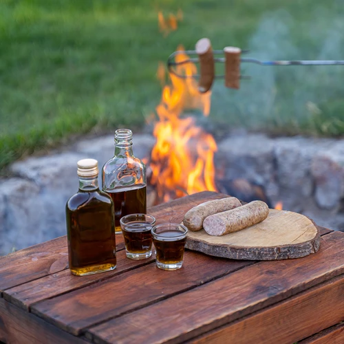 Бутилка за настойки тип фляга 100 мл, 10 бр. - 5