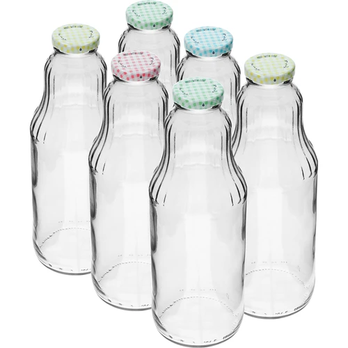 Бутилка за сок 1 л с капачка Twist Off - фи 43