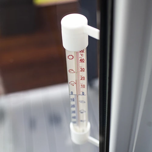 Бял външен термометър (-60°C до +50°C) 23 см - 4