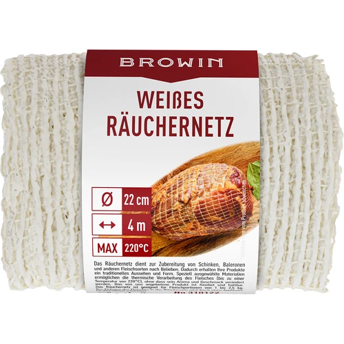 Бяла мрежа за опушване 22 см x 4 м, до 220°C - 3