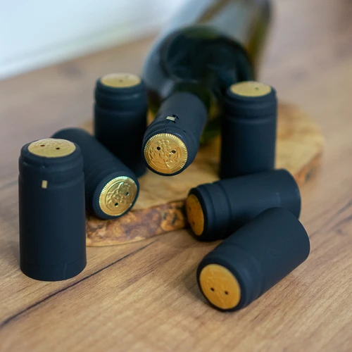 Черни термокапсули с перфорация Ø31 мм, 100 бр. - 2