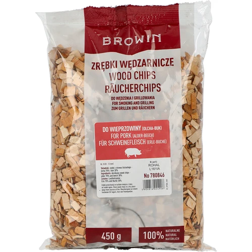 Чипс за пушене/грил. свинско месо - микс (70% елша, 30% бук), 450 г, кл.10