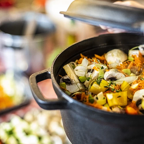 Чугунена тенджера с тиган, 5 л + 1 л - 14