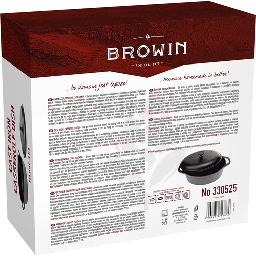 Чугунена тенджера за запичане, 5,5 л - 7