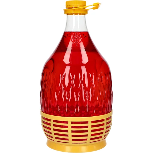 Дамаджана Dama 5 L PET, с винтова капачка, дръжка и кошничка - 2