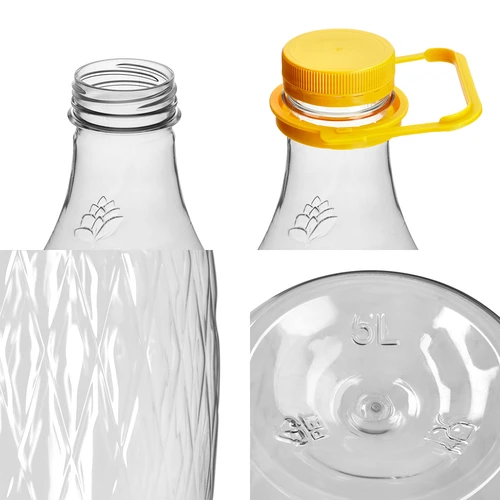 Дамаджана Dama 5 L PET, с винтова капачка и дръжка - 3