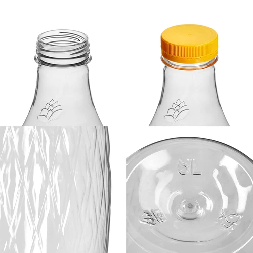 Дамаджана Dama 5 L PET, с винтова капачка и кошничка - 3