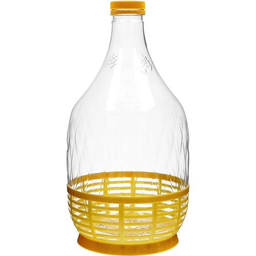 Дамаджана Dama 5 L PET, с винтова капачка и кошничка