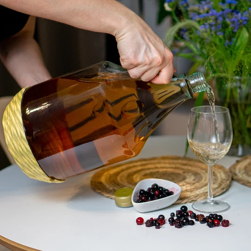 Дамаджана Dama 5 L с оплетка, с винтова капачка - 5