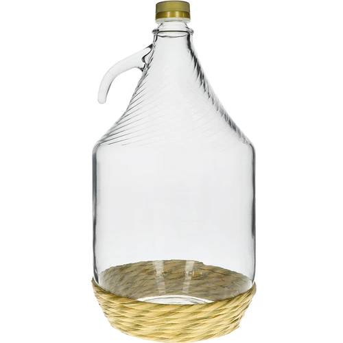 Дамаджана Dama 5 L с оплетка, с винтова капачка - 2