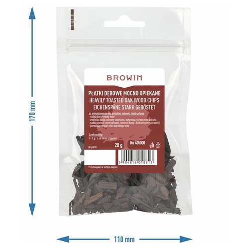 Дъбов чипс, силно тостиран, 20 g - 7