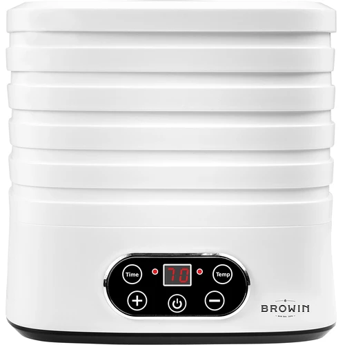 Дехидратор за гъби, плодове, зеленчуци и билки с регулиране на температурата, 240 W, бял - 2