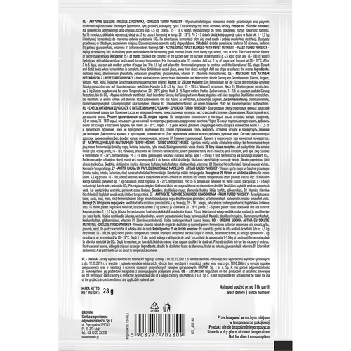 Дестилационни дрожди Turbo Whiskey - 3