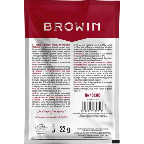 Дрожди Restart - 22 г - 2