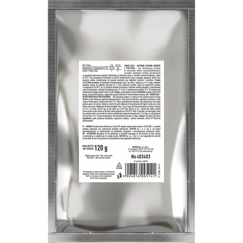 Дрожди Turbo Cold 120 g - 2