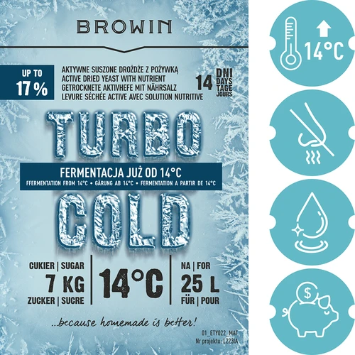 Дрожди Turbo Cold 120 g - 5