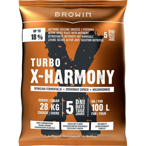 Дрожди Turbo X-Harmony 18%, 100 л, 360 г