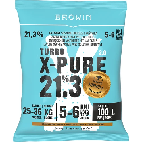 Дрожди Turbo X-Pure 21,3%, 100 L
