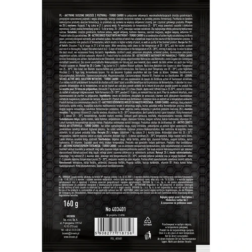 Дрожди за дестилация Turbo Carbo - 3