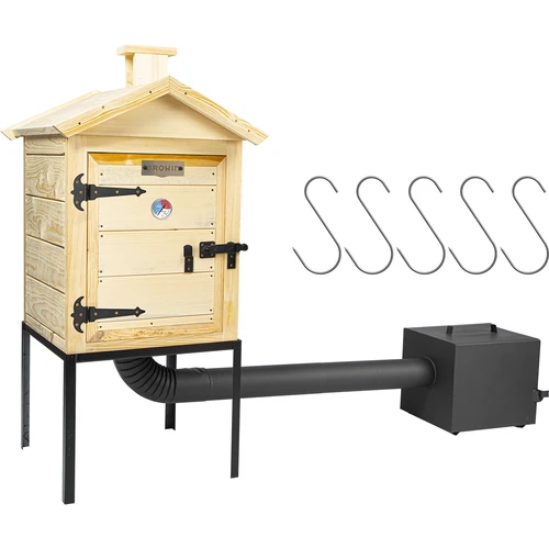 Дървена пушилня 60 см, с огнище - 2