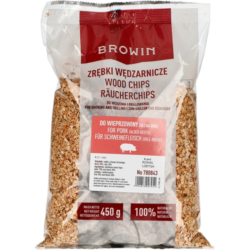 Дървесен чипс за опушване (70% елша + 30% бук) клас 2 450g X5 - 2