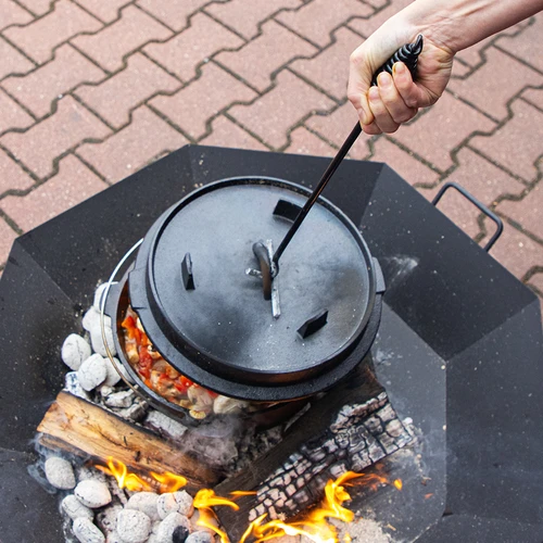 Дръжка/кочерга за капака на чугунена тенджера или казан - 5