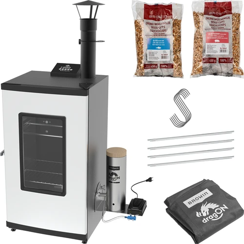 Електрическа пушилня - dragON с генератор на дим, цифрова, 65 л