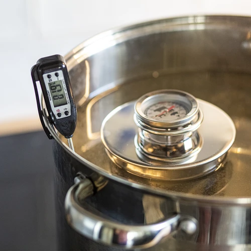 Електронен кухненски термометър (-50°C до +300°C) с калъф, черен - 3