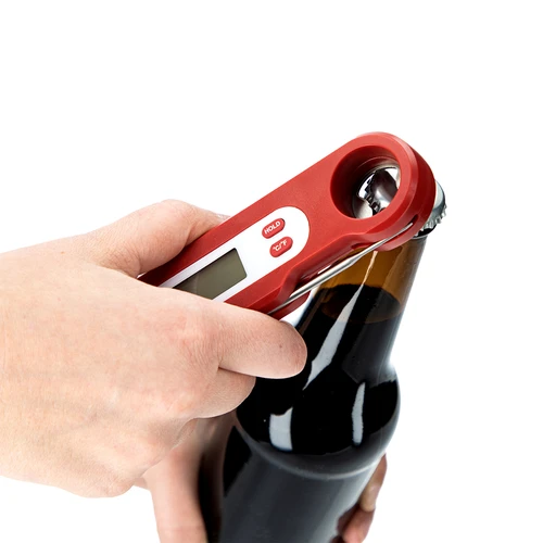 Електронен кулинарен термометър със сгъваема сонда (-50/+300℃), червен - 6