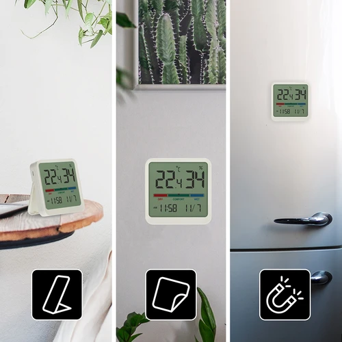 Електронен стаен термометър, бял - 12