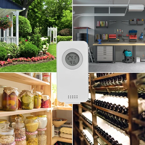 Електронна метеорологична станция – безжична, със сензор, черна - 10