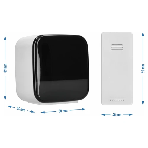 Електронна метеорологична станция Soens – с безжичен сензор, будилник и лампа - 4