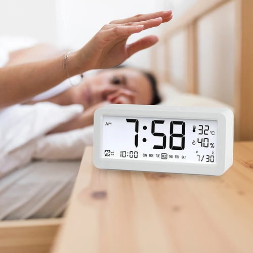 Електронна метеостанция Soens – бяла, с часовник и календар - 7