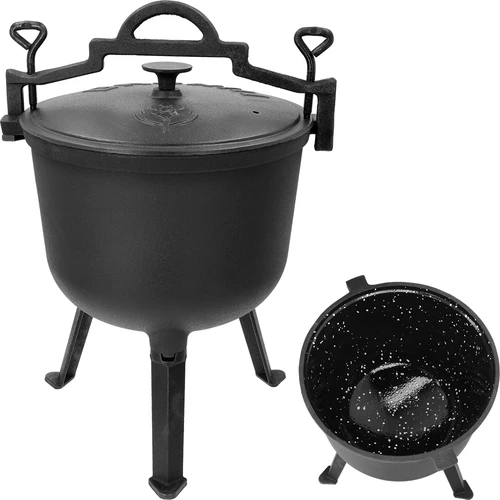 Емайлиран чугунен казан, 10 л  - 1 